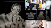 Balasaheb Thackeray Dazzles In Portrait Made With 27,000 Diamonds