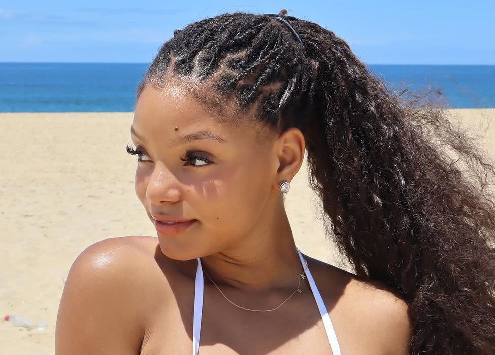 Halle Bailey's Vacation Hair Is Giving 'Mamma Mia' Meets Mermaid