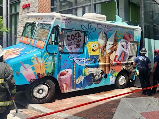 Ice cream truck drives into AMC Georgetown movie theater