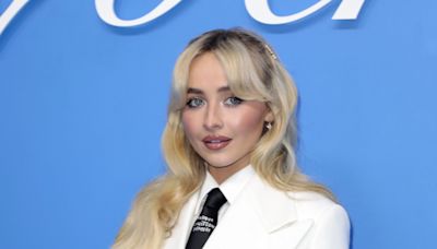 Sabrina Carpenter Suits Up in a Blazer Minidress for Louis Vuitton's Menswear Show