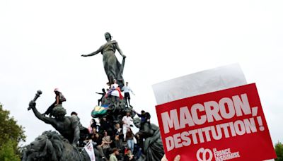 En Francia protestan contra el primer ministro Michel Barnier