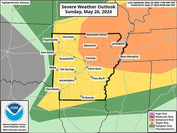 More severe weather set for Arkansas Sunday evening | Arkansas Democrat Gazette