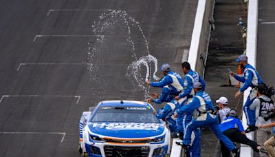 Kyle Larson outlasts two overtimes to capture Brickyard 400 win, promises Indy 500 return