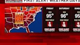 Tracking our first heat wave of 2024 as highs soar into the 90s