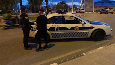 Detenido el copiloto de un vehículo por tráfico de drogas durante un control policial en Elche