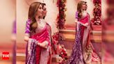 Nita Ambani's 'Charbagh' sari is made of real gold varak - Times of India