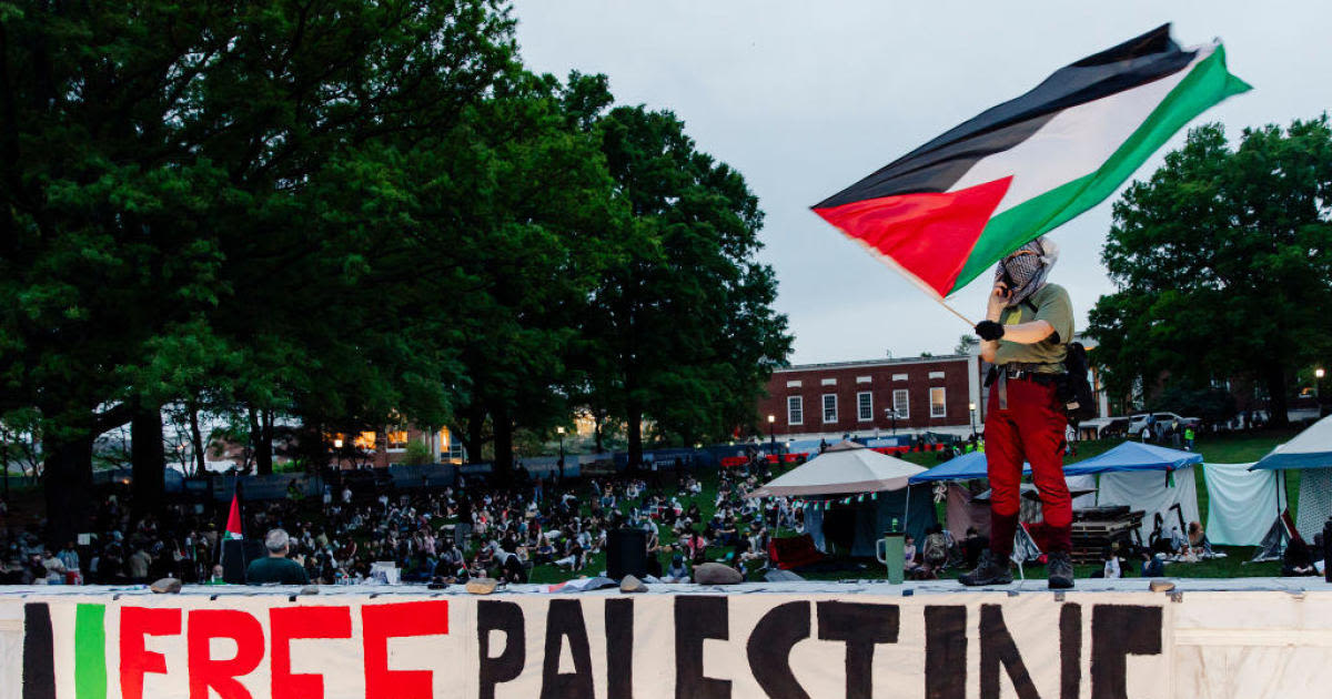 Pro-Palestinian encampment enters week 2 at Johns Hopkins University, administrators warn against violations