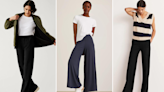 Best comfortable yet smart wide leg trousers for women