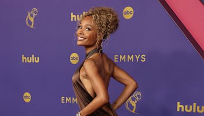 2024 Emmys: Zuri Hall Details Custom Red Carpet Gown She Designed - E! Online