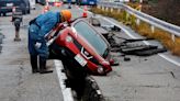 Supervivientes terremoto en Japón se enfrentan a lluvia helada, amenaza de deslizamientos tierra