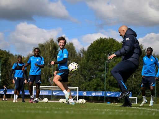 Chelsea outcast smiling alongside Maresca in training just weeks after exile