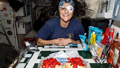 Strawberry cake and pirate eye patch: Rare picture shows how Sunita Williams celebrated her birthday in space