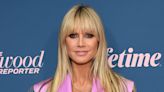 Heidi Klum is Glowing Head-to-Toe in Hot Pink Suit Dress That Shows Off Her Mile-Long Legs