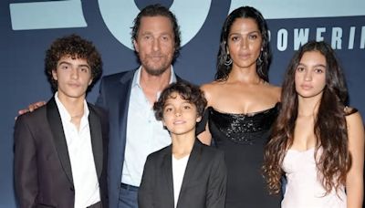 Matthew McConaughey, Camila Alves hit the carpet with their kids at gala: Photos