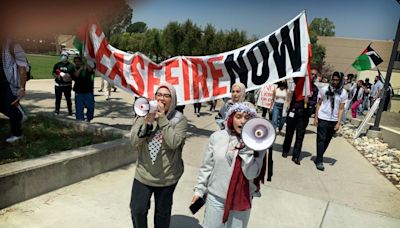 Pro-Palestinian Cal State San Bernardino students protest war in Gaza