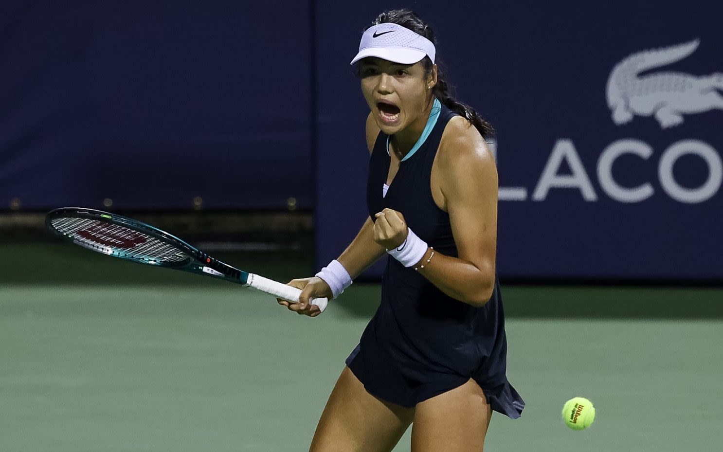 Emma Raducanu fights off jet lag to win late-night opener at Washington Open