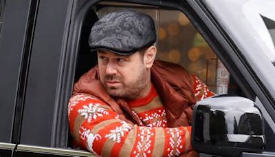 EastEnders star Danny Dyer delights fans as he is spotted filming big Christmas scenes