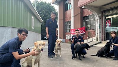 桃園警犬隊成軍 4隻警犬報到入住「新居」 - 社會