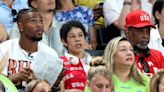 Simone Biles’ Husband Jonathan Owens Wears Graphic Tribute Shirt, Parents Nellie and Ronald Celebrate Team USA’s...