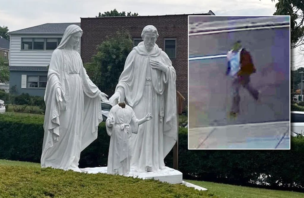 Yellow cab driver smashes Jesus Christ statue at Queens church