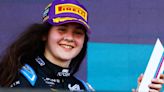 Abbi Pulling: F1 Academy championship leader makes history with British F4 race win