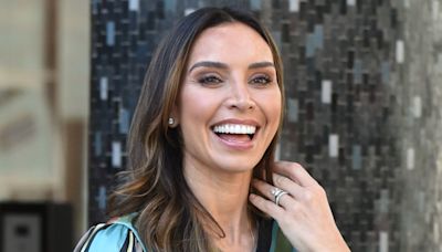 Christine Lampard's mini-me daughter Patricia's waist-length curls take centre stage in rare photo alongside brother