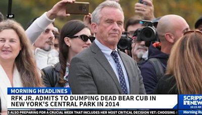 RFK Jr. says he dumped a dead bear in New York's Central Park a decade ago