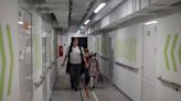 Kids descend to the bunker at Ukraine's first underground school