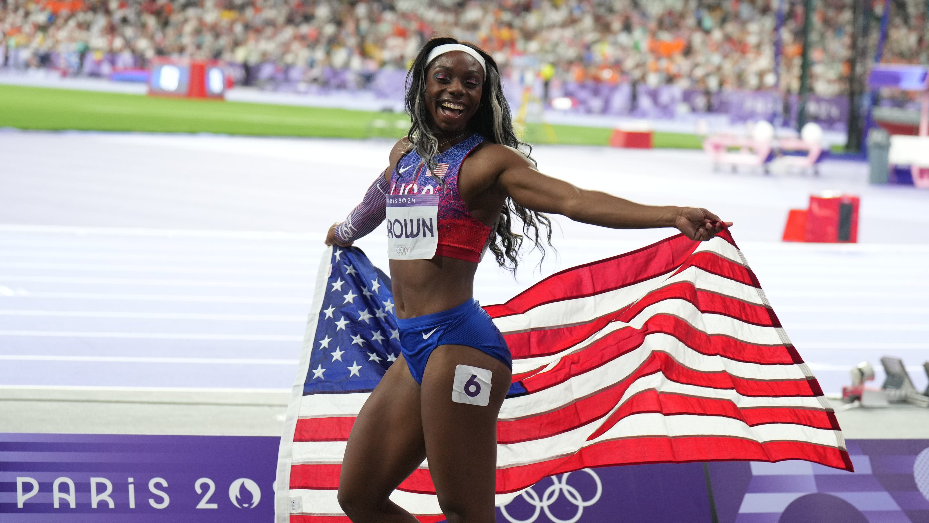 Ex-Iowa Hawkeye Brittany Brown wins bronze medal in women's 200m at 2024 Olympics