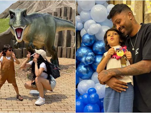 Hardik Pandya reacts to Natasa Stankovic's post of their son Agastya's fun day for the first time since divorce announcement | Hindi Movie News - Times of India