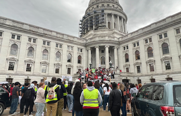 Madison high school students partake in Pro-Palestinian protest at state capitol