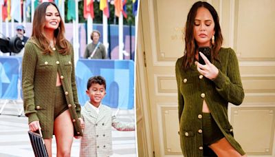 Chrissy Teigen responds to trolls who compared her pantsless Olympics opening ceremony outfit to a diaper