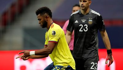 Con video de su gol a Dibu Martínez, Borja mostró su alegría por volver a la selección colombiana