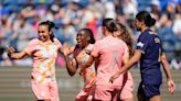 Banda scores twice as Pride prevail at Seattle to stay atop NWSL