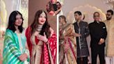 Aishwarya Rai SPOTTED With Hubby Abhishek Bachchan At Anant-Radhika's Wedding. Video Goes Viral