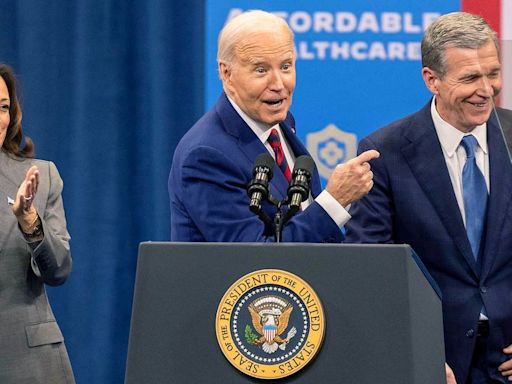 Biden returns to North Carolina, visiting the city where Trump was forced to cancel