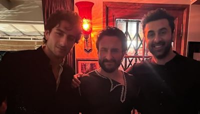 Ibrahim Ali Khan Drops Photo With Saif Ali Khan, Ranbir Kapoor On Father's Day, Fans Joke: 'Ranbir Kyun Hai?' - News18