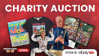 Den of Geek Hosts Charity Auction at SDCC Featuring Epic Products from Mattel, RSVLTS, Homage, Star Trek and More Surprises!