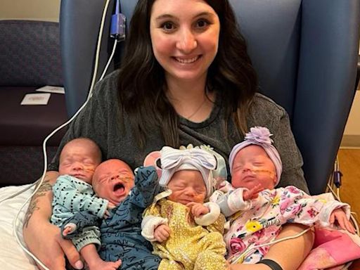 Mom Has 70 Million-to-1 Quadruplets—Two Sets of Identical Twins–And They Weren't Even Trying to Get Pregnant