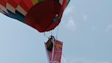 草屯商工升熱氣球賀65周年校慶 警空中宣導反詐騙