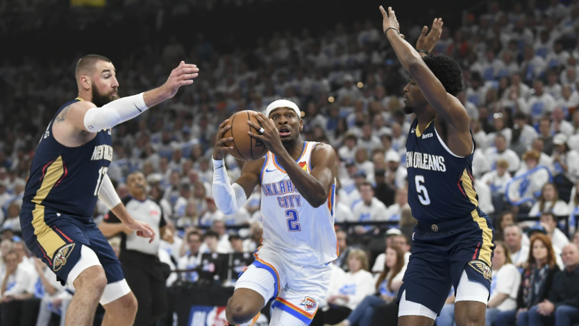 CJ McCollum misses off-balance 3-pointer in closing seconds, Thunder hold on to beat Pelicans