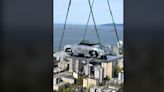 1957 Porsche Speedster Hoisted to 58th Floor of Vancouver's Luxury High-Rise