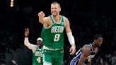 Pritchard scores 21, Celtics hold off late charge by Kings to hold on for 101-100 win