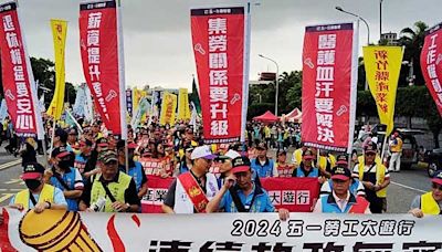 勞動節數千人上凱道 勞團提16項修法主張