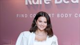 Selena Gomez Is a Dazzling Vision in White for Rare Beauty