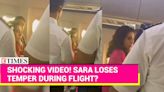 Sara Ali Khan's Viral Video from Flight Raises Eyebrows; Internet Reacts