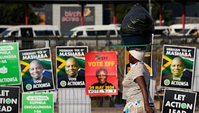 South Africa heading for 'coalition country' as partial election results have the ANC below 50%