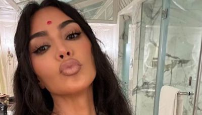 Kim Kardashian Wears A Tika After Attending Anant Ambani-Radhika Merchant's Wedding; See Here - News18