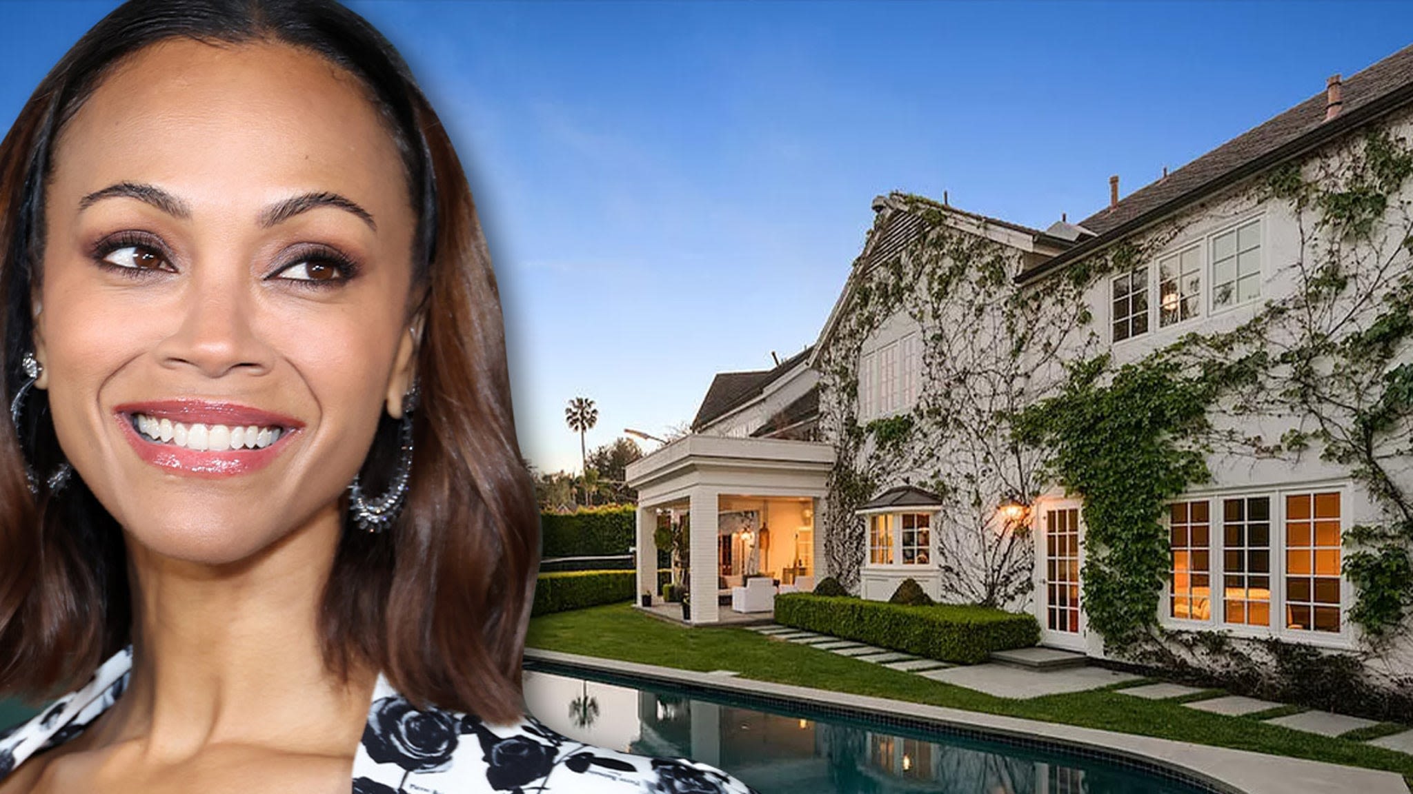 Zoe Saldana's Beverly Hills Home Hits Market For Whopping $14.5 Million