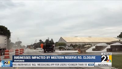 Western Reserve Road construction cuts into local business in Boardman